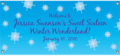 Winter theme party banners