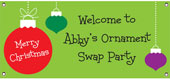 Christmas theme personalized banners