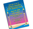 Luau party invitations and personalized favors