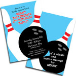 Bowling theme personalized party supplies