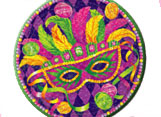 mardi gras tableware