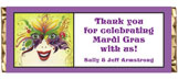 Personalized Mardi Gras Candy Bar Wrappers