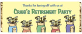Retirement candy personalized candy bar wrappers
