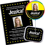 Broadway Theme party invitations