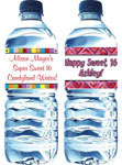 Personalized Sweet 16 Water Bottle Label
