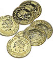 Gold coins for an under the sea party