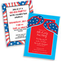 Patriotic theme invitations