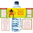 Western theme water labels