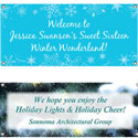 Winter party theme banners