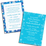 See all winter theme invitations and favors