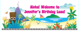 Personalized Luau Banner