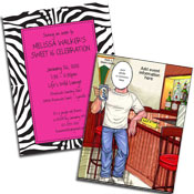 21st Birthday Party Invitations and Favors