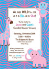 Baby shower invitations and favors