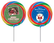 Christmas theme personalized lollipops