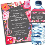 Kids Valentine's Day, Class Party Invitations and Favors