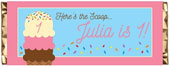 Personalized kids birthday party candy bar wrappers