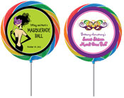 Mardi Gras party favor lollipops