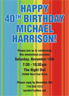 Milestone birthday party invitations