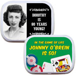 Personalized mint and candy tins