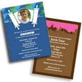 Personalized bar and bat mitzvah invitations, decorations and party supplies
