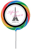Paris theme lollipops