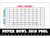 2018 Super Bowl 52 Betting Board