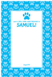 personalized dog theme sign in board