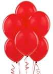 Red latex balloons