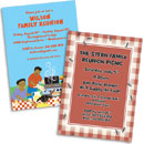 Personalized family reunion invitations, decorations and party supplies