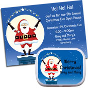 Santa Magic theme invitations and party favors