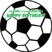 personalized soccer ball sign in board