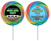 Personalized Super Bowl Lollipops