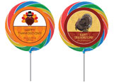 Thanksgiving celebration personalized lollipops