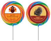 Thanksgiving theme personalized lollipops