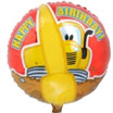 Construction Pals Truck Happy Birthday Mylar Balloon