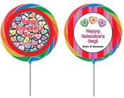 Valentine's Day personalized lollipops