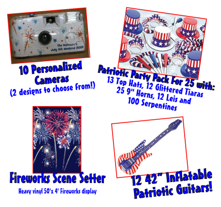 Party411.com 4th of July contest prizes