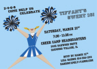 Personalized Cheerleading Theme Invitation