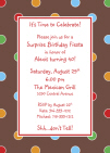 Multi Color Polka Dot Invitation