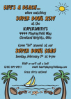 Fiesta Super Bowl Football Invitation