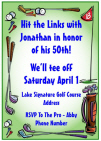 Golf Outing Personalized Invitation