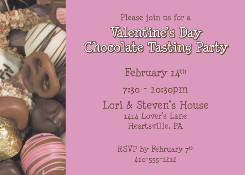 Invitation, Candy Bar Wrapper. Custom Valentine's Day Chocolate Party 