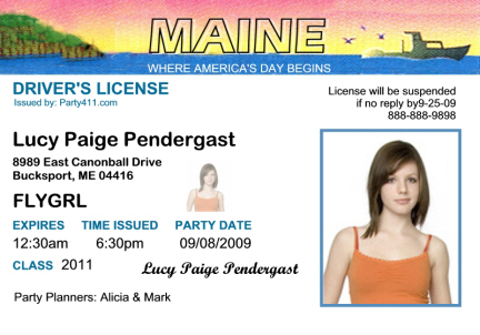 maine driver license photoshop template