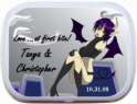 Personalized Halloween Wedding Mint Tins and Candy Tins, Wedding Candy, Mints, Wedding Favors