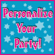 Personalized Bar Mitzvah and Bat Mitzvah Party Invitations, Candy Bar Wrappers, Water Bottle Labels, Life-sized Cutouts, Personalized Party Favors