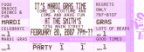 Personalized Purple Mardi Gras Ticket Invitation