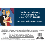 Casino Royale Candy Bar Wrapper