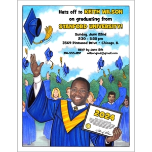 A Graduation ''Add a Face'' Invitation or Announcement, Male