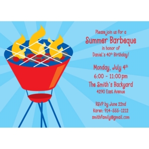 Barbecue Party Theme Invitation