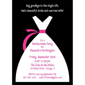 Bride's Party Invitation